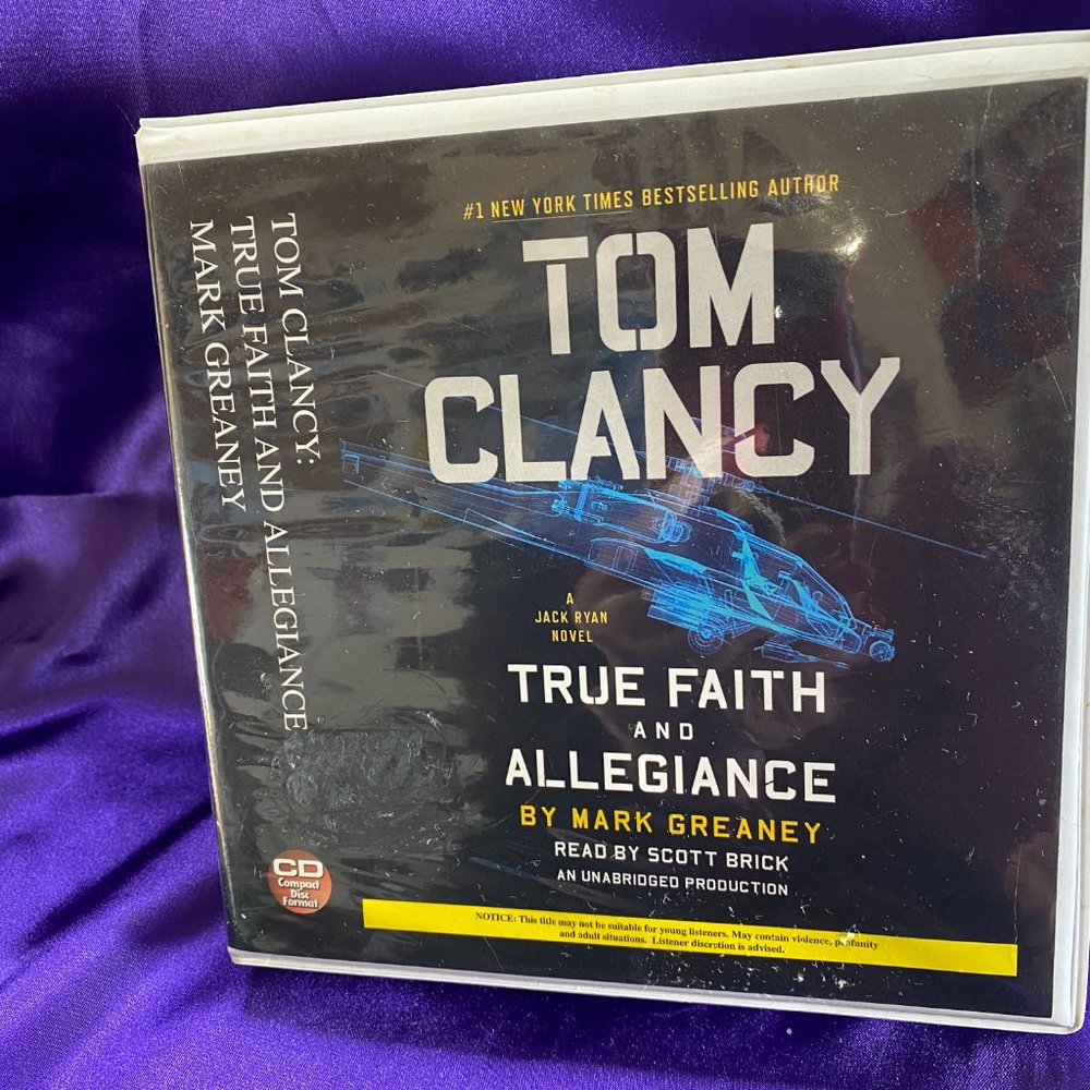 📌Tom Clancy True Faith & Allegiance  Mark Greaney Read Scott Brick Audio 16 CDs